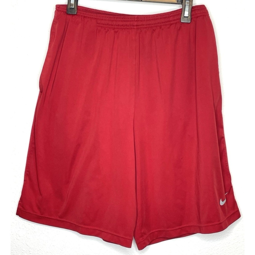 Nike Mens Shorts Dri-FIT Basketball Athletic Medium Red